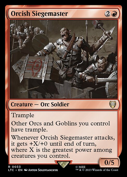 Orcish Siegemaster - Tales of Middle-earth Commander Magic card