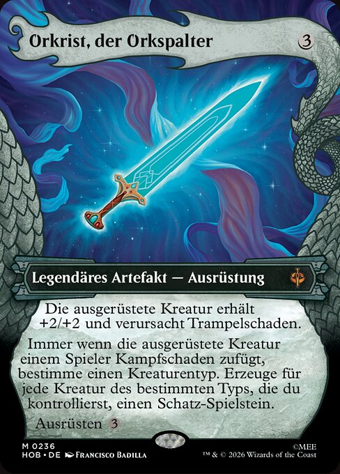 Orcrist, Macellagoblin (Orcrist, Goblin-cleaver) - The Hobbit (#177) - Illustrated by Erikas Perl - Magic: The Gathering Card