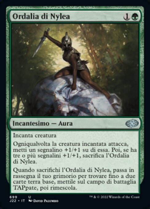 Ordalía de Nylea (Ordeal of Nylea) - Jumpstart 2022 (#699) - Illustrated by David Palumbo - Magic: The Gathering Card