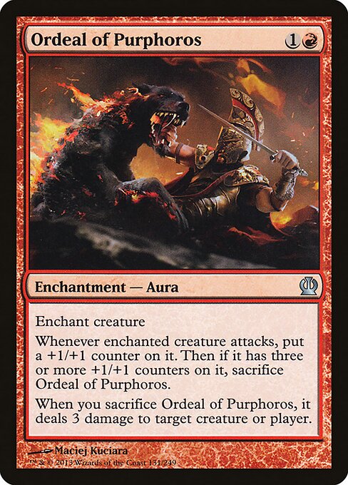 Ordeal of Purphoros - Theros Magic card