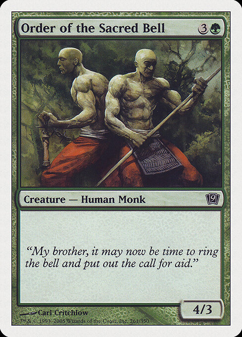 Order of the Sacred Bell - Ninth Edition Magic card