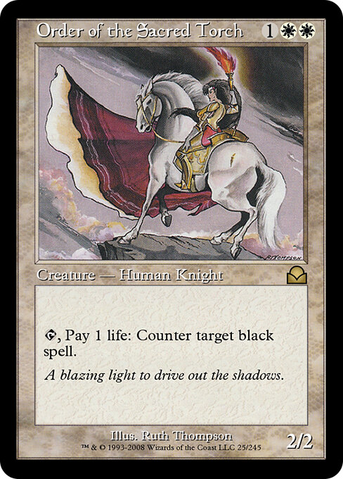 Order of the Sacred Torch - Masters Edition II Magic card