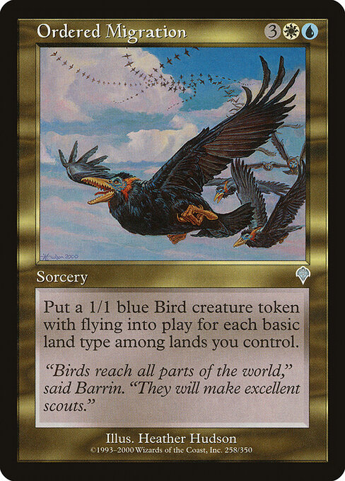 Ordered Migration - Invasion Magic card
