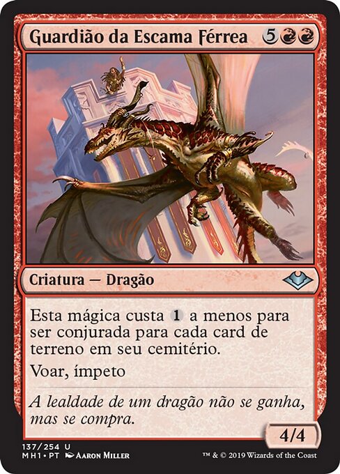 Стражник Рудной Чешуи (Ore-Scale Guardian) - Modern Horizons (#137) - Illustrated by Aaron Miller - Magic: The Gathering Card