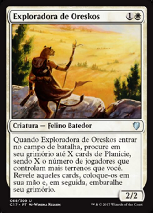 Esploratrice di Oreskos (Oreskos Explorer) - Commander 2017 (#68) - Illustrated by Winona Nelson - Magic: The Gathering Card
