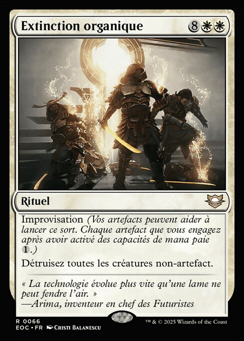 Organische Ausrottung (Organic Extinction) - Neon Dynasty Commander (#8) - Illustrated by Cristi Balanescu - Magic: The Gathering Card