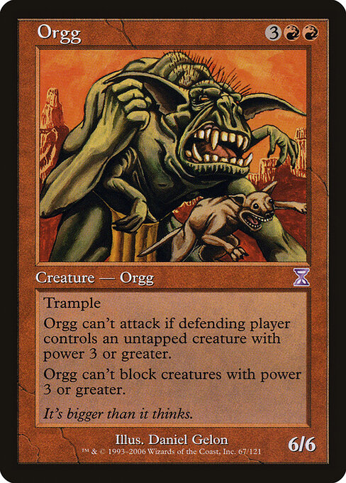 Orgg - Time Spiral Timeshifted Magic card