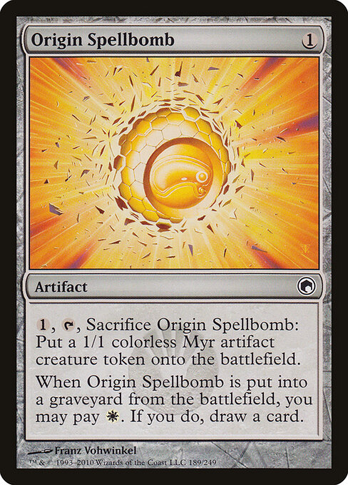 Origin Spellbomb - Scars of Mirrodin Magic card