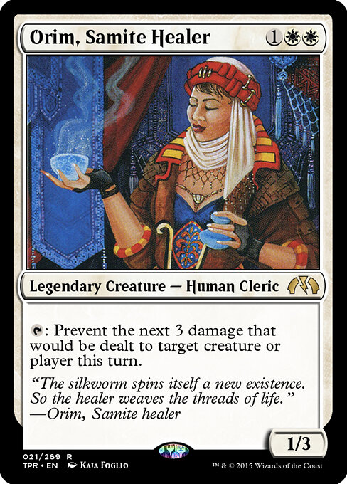 Orim, Samite Healer - Tempest Remastered Magic card