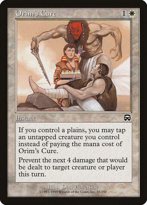 Orim's Cure - Mercadian Masques Magic card