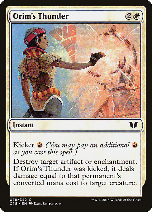 Orim's Thunder - Commander 2015 (#78) - Illustrated by Carl Critchlow - Magic: The Gathering Card