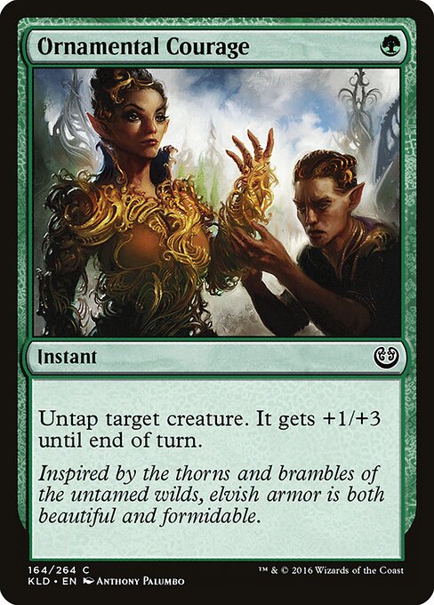 Ornamental Courage - Kaladesh Magic card