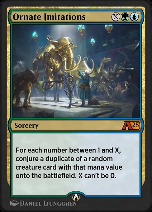 Ornate Imitations - Alchemy: Aetherdrift (#23) - Illustrated by Daniel Ljunggren - Magic: The Gathering Card