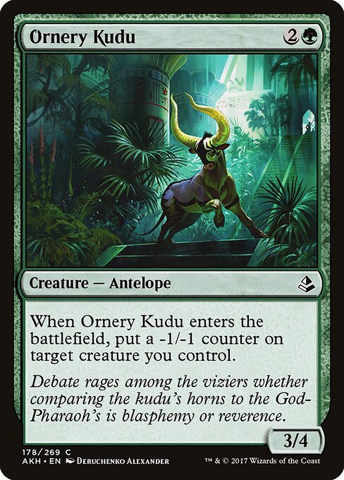 Ornery Kudu - Amonkhet Magic card