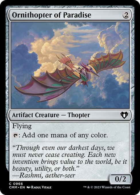 Ornithopter of Paradise - Commander Masters Magic card
