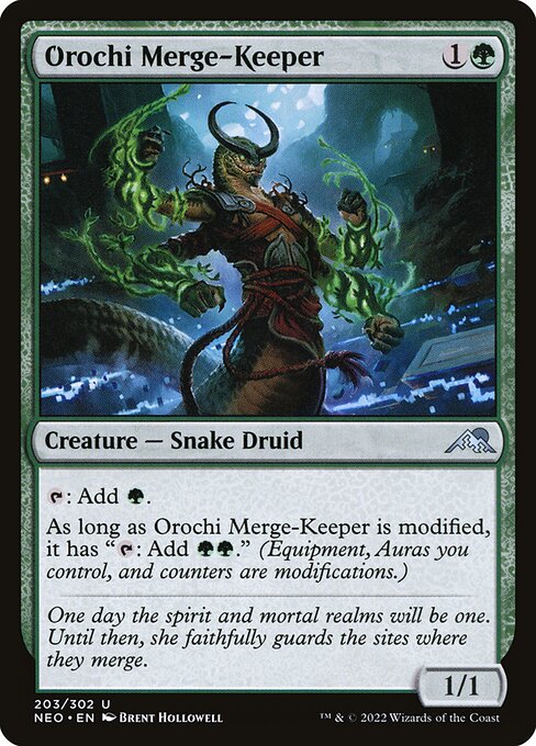 Orochi Merge-Keeper - Kamigawa: Neon Dynasty Magic card