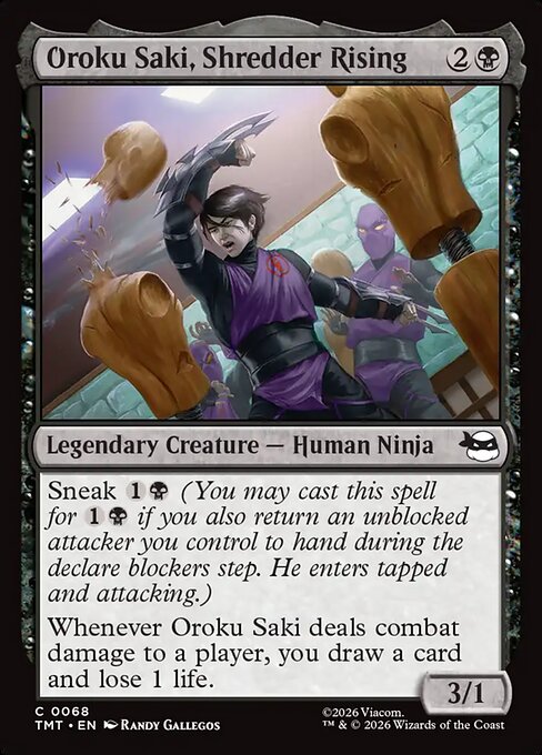 Oroku Saki, Shredder Rising - Teenage Mutant Ninja Turtles Magic card
