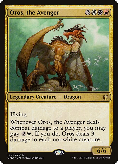 Oros, the Avenger - Commander Anthology (#188) - Illustrated by Daren Bader - Magic: The Gathering Card
