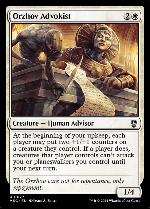 Orzhov Advokist - Murders at Karlov Manor Commander Magic card