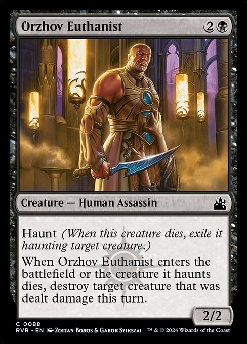 Orzhov Euthanist - Ravnica Remastered (#88) - Illustrated by Zoltan Boros & Gabor Szikszai - Magic: The Gathering Card