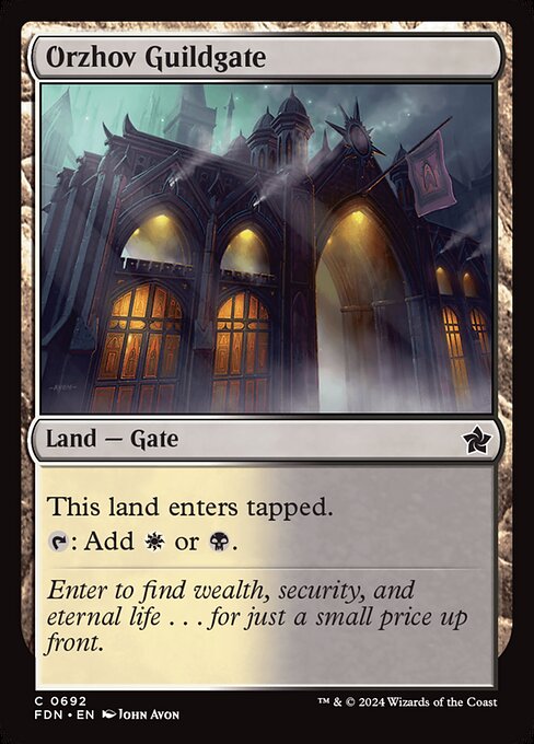 Orzhov Guildgate - Foundations Magic card