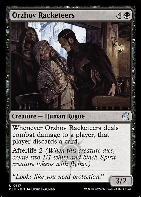 Orzhov Racketeers - Ravnica: Clue Edition Magic card