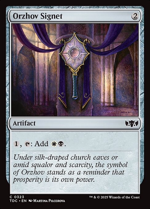 Orzhov Signet - Tarkir: Dragonstorm Commander Magic card