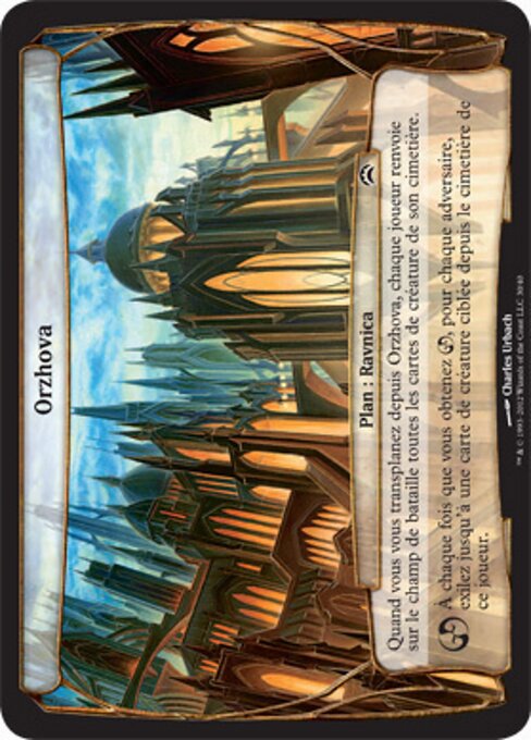 Orzhova - Planechase 2012 Planes (#30) - Illustrated by Charles Urbach - Magic: The Gathering Card