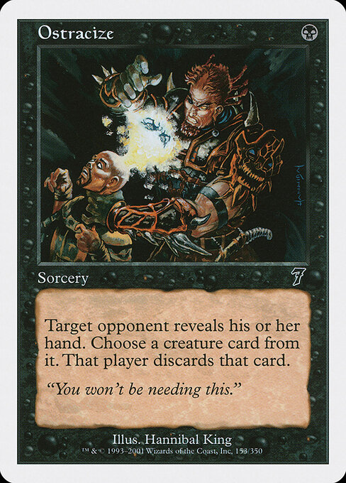 Ostracize - Seventh Edition Magic card