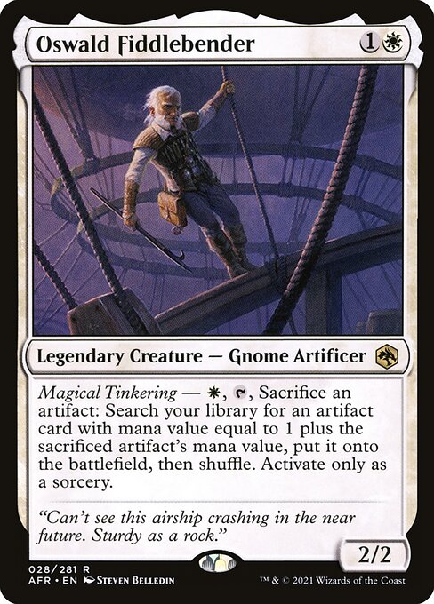 Oswald Fiddlebender - Adventures in the Forgotten Realms Magic card