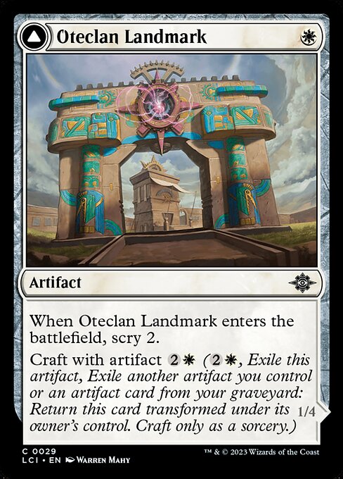 Oteclan Landmark // Oteclan Levitator - The Lost Caverns of Ixalan Magic card