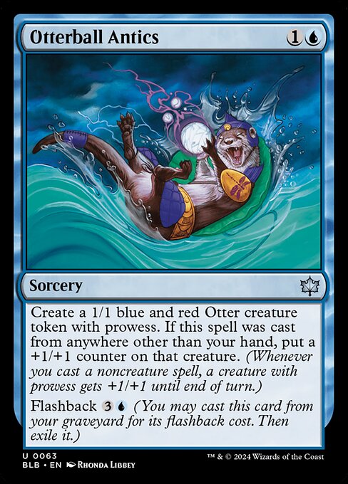 Otterball Antics - Bloomburrow Magic card