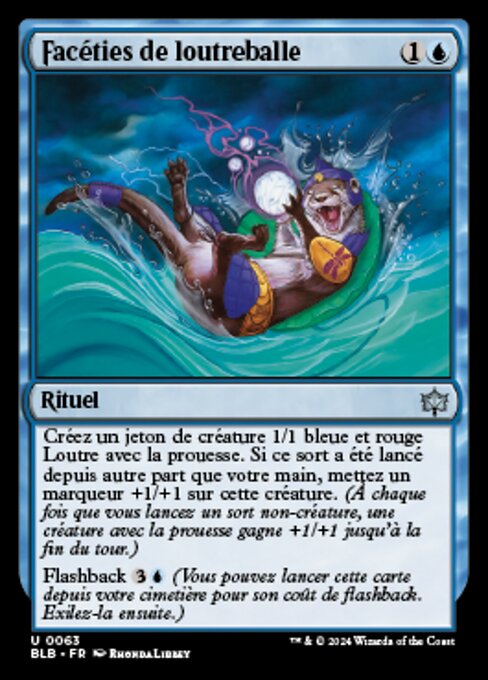 Otterball-Eskapaden (Otterball Antics) - Bloomburrow (#63) - Illustrated by Rhonda Libbey - Magic: The Gathering Card