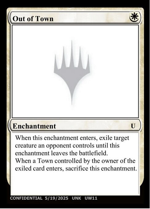 Out of Town - Unknown Event Magic card