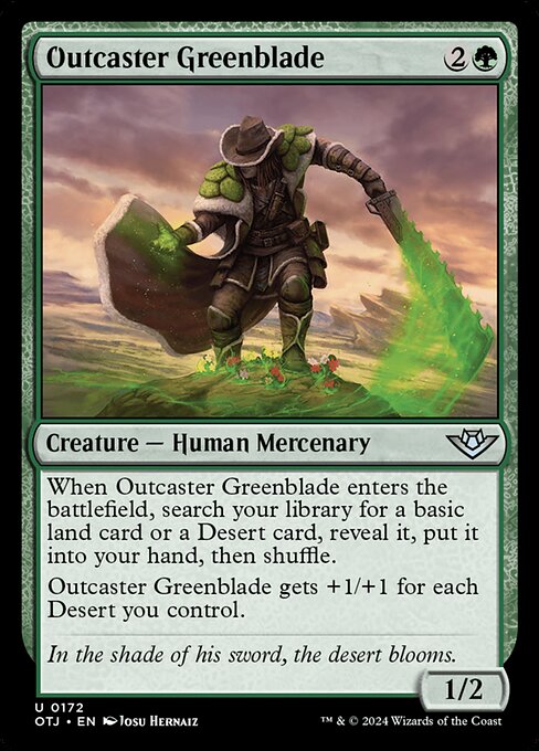 Outcaster Greenblade - Outlaws of Thunder Junction Magic card