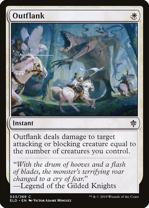 Outflank - Throne of Eldraine Magic card