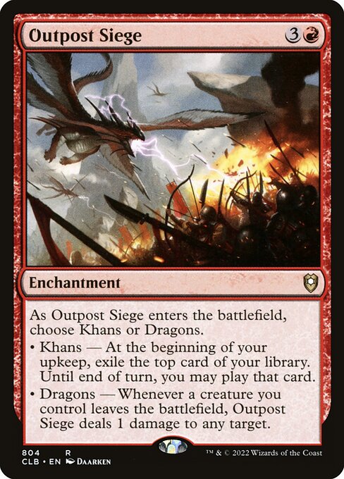 Outpost Siege - Commander Legends: Battle for Baldur's Gate Magic card
