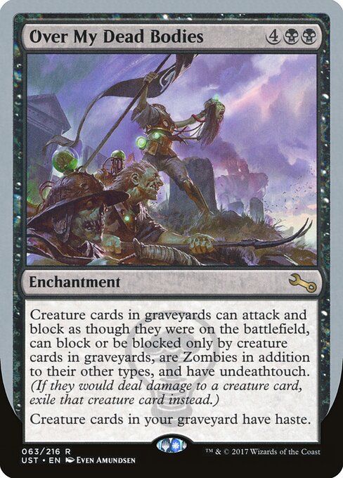 Over My Dead Bodies - Unstable Magic card