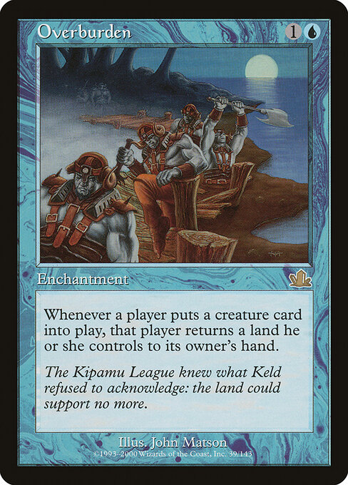 Overburden - Prophecy Magic card