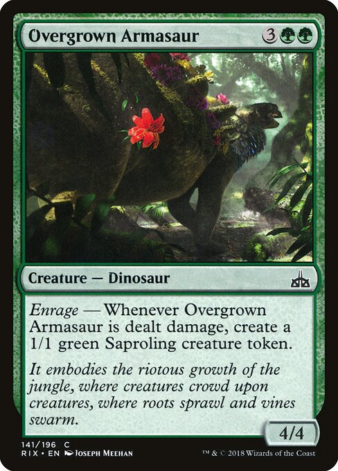 Overgrown Armasaur - Rivals of Ixalan Magic card