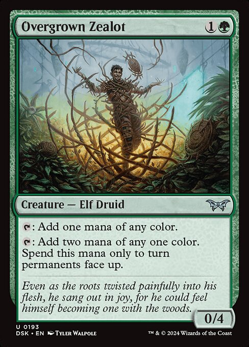 Overgrown Zealot - Duskmourn: House of Horror Magic card