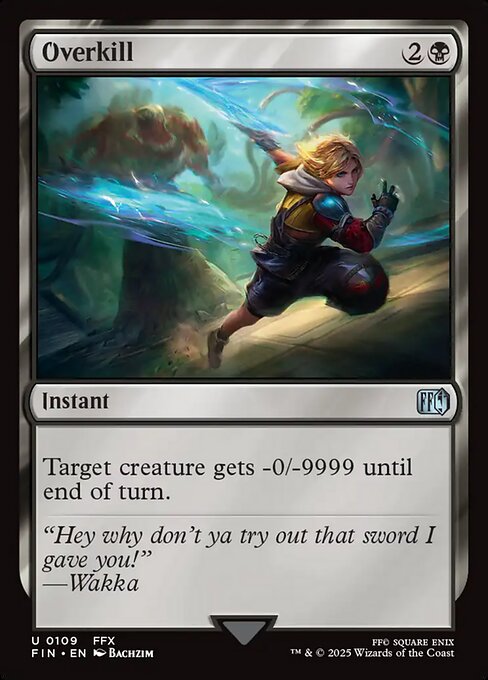 Overkill - Final Fantasy Magic card