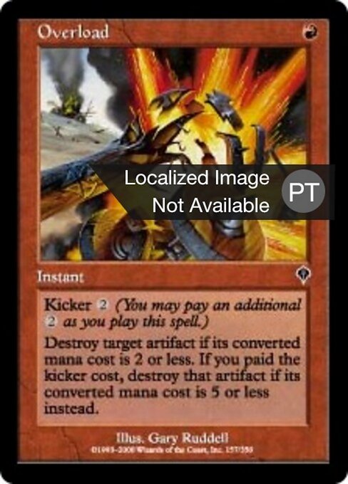 Sobrecarga (Overload) - Invasion (#157) - Illustrated by Gary Ruddell - Magic: The Gathering Card