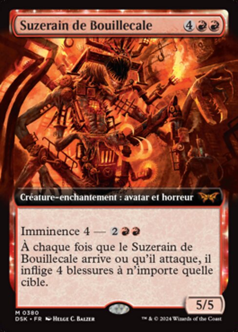 Herrscher der Dampfbilge (Overlord of the Boilerbilges) - Duskmourn: House of Horror (#146) - Illustrated by Helge C. Balzer - Magic: The Gathering Card