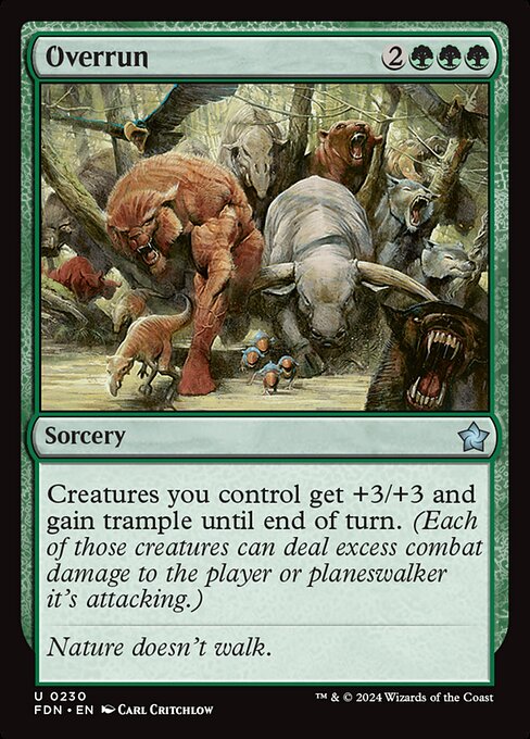 Overrun - Foundations Magic card