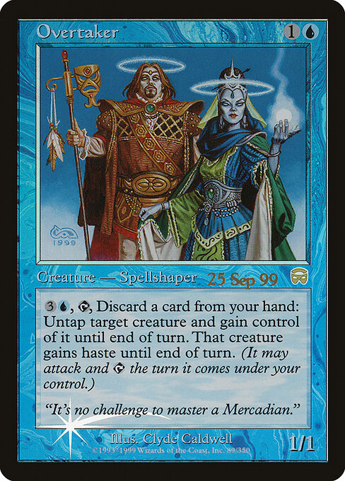 Übernehmer (Overtaker) - Mercadian Masques (#89) - Illustrated by Clyde Caldwell - Magic: The Gathering Card