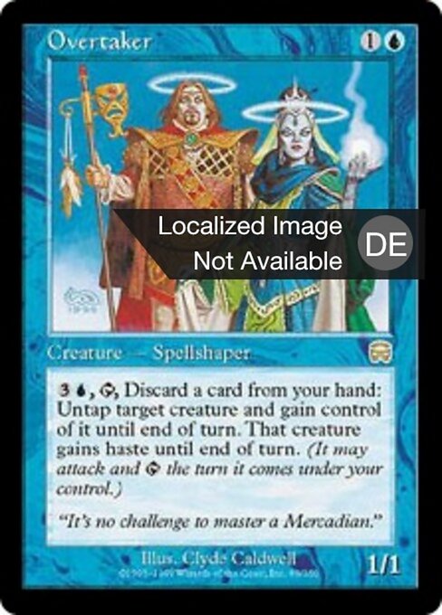 Übernehmer (Overtaker) - Mercadian Masques (#89) - Illustrated by Clyde Caldwell - Magic: The Gathering Card