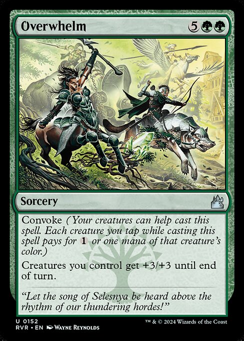 Overwhelm - Ravnica Remastered Magic card