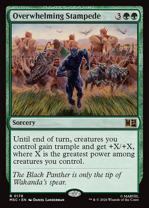 Overwhelming Stampede - Marvel Super Heroes Commander Magic card