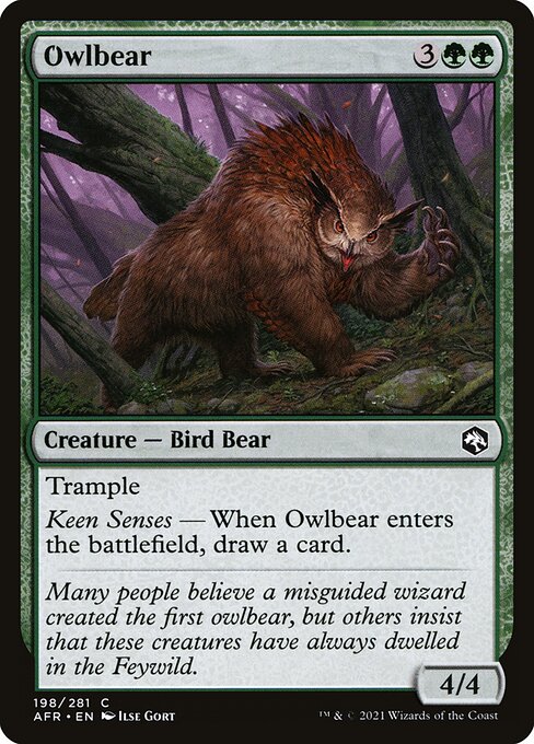 Owlbear - Adventures in the Forgotten Realms Magic card